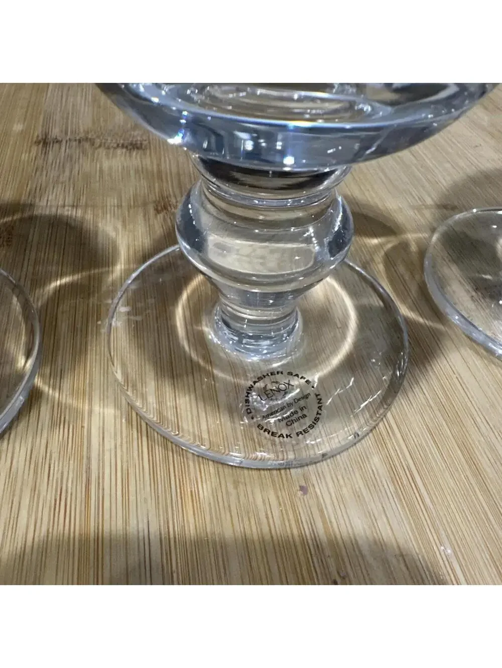 New 16oz Lenox Crystal Decor Plain Water Goblets Wine 7 1/4” H Simple & Elegant*